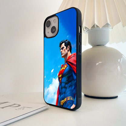Superman Blue Sky Guardian Glass Case