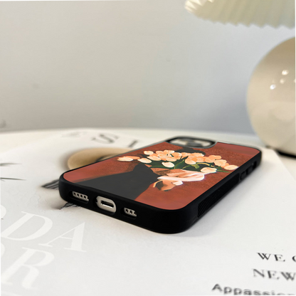 Blush Bloom Aura Glass Case