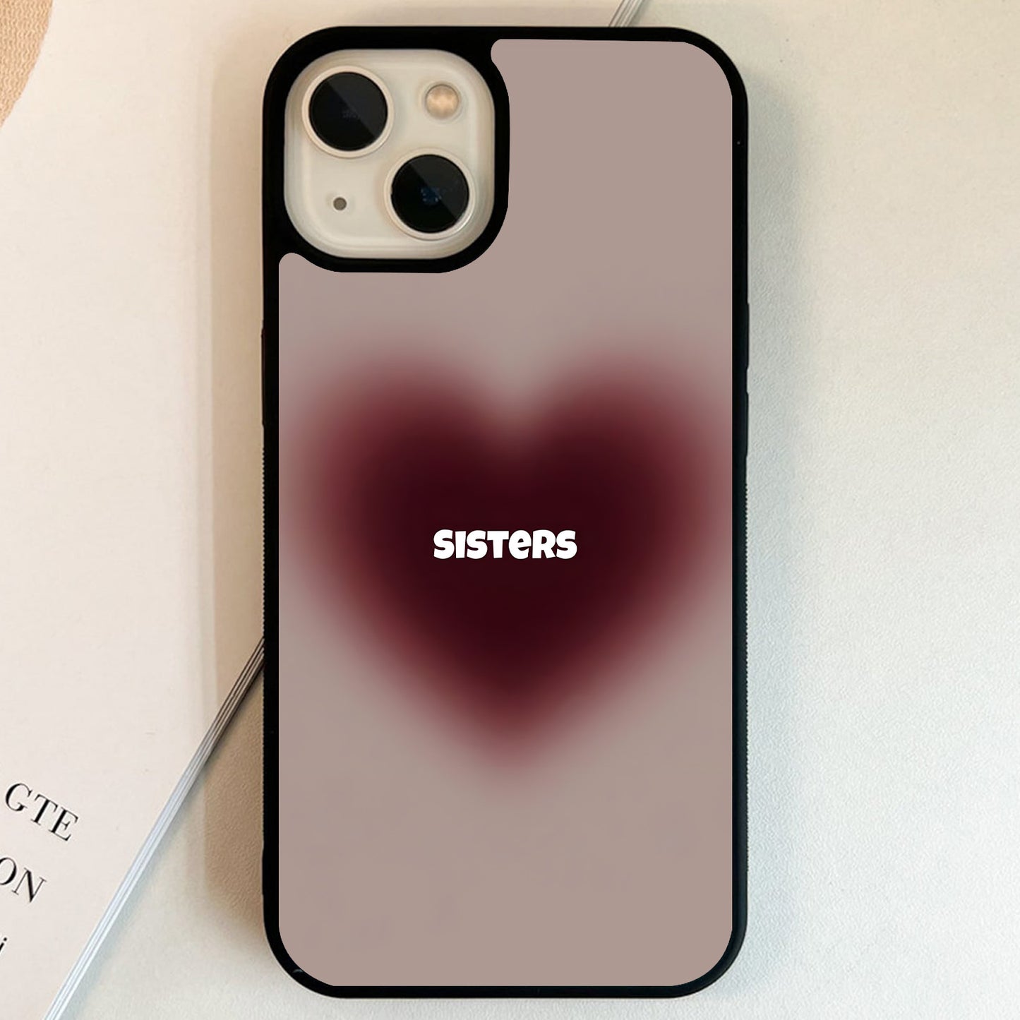 Beautiful Sisters Forever Glass Case