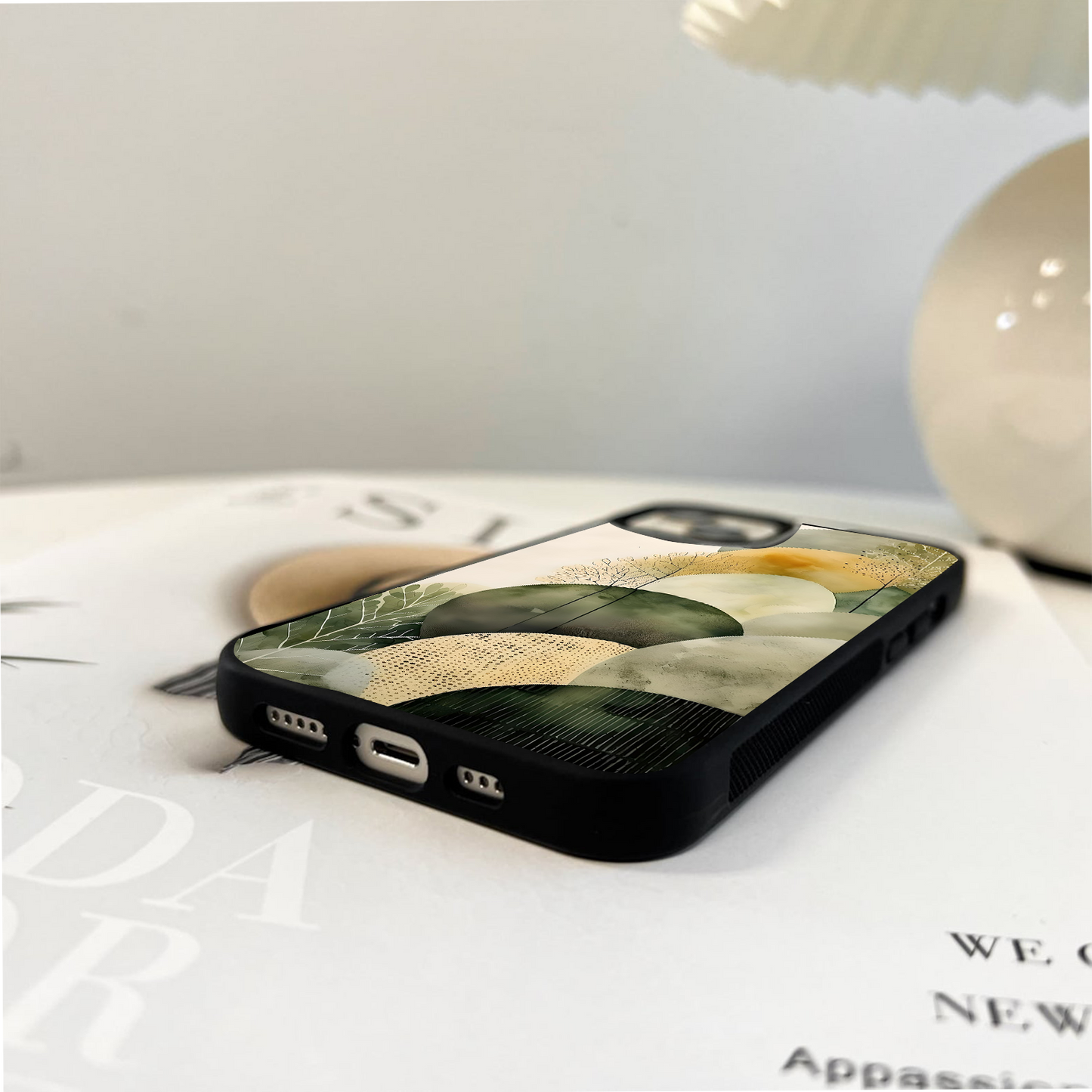 Abstract Forest Shapes Glass Case