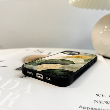 Abstract Forest Shapes Glass Case