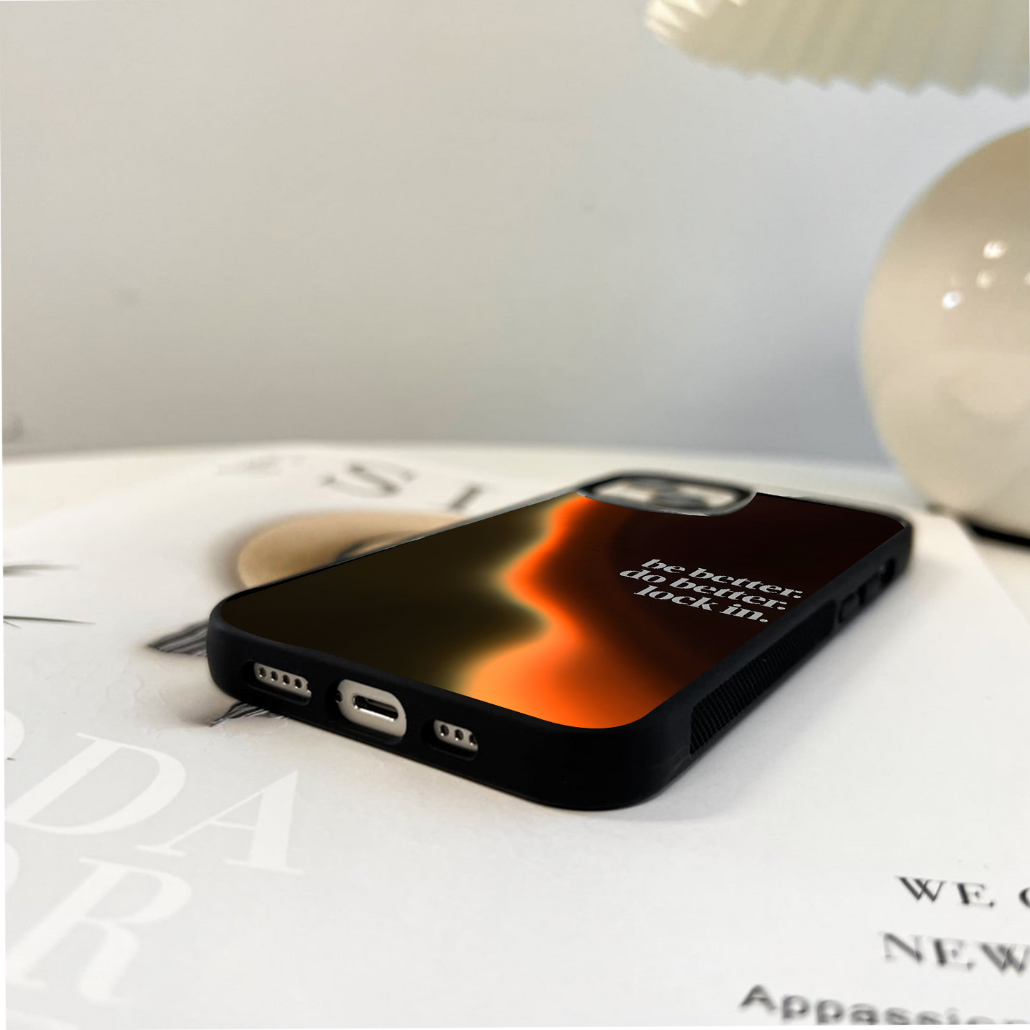 Be Better Do Better Quote Glass Case