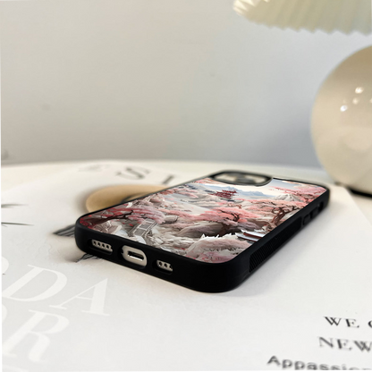 Blossoming Sakura Path  Glass Case