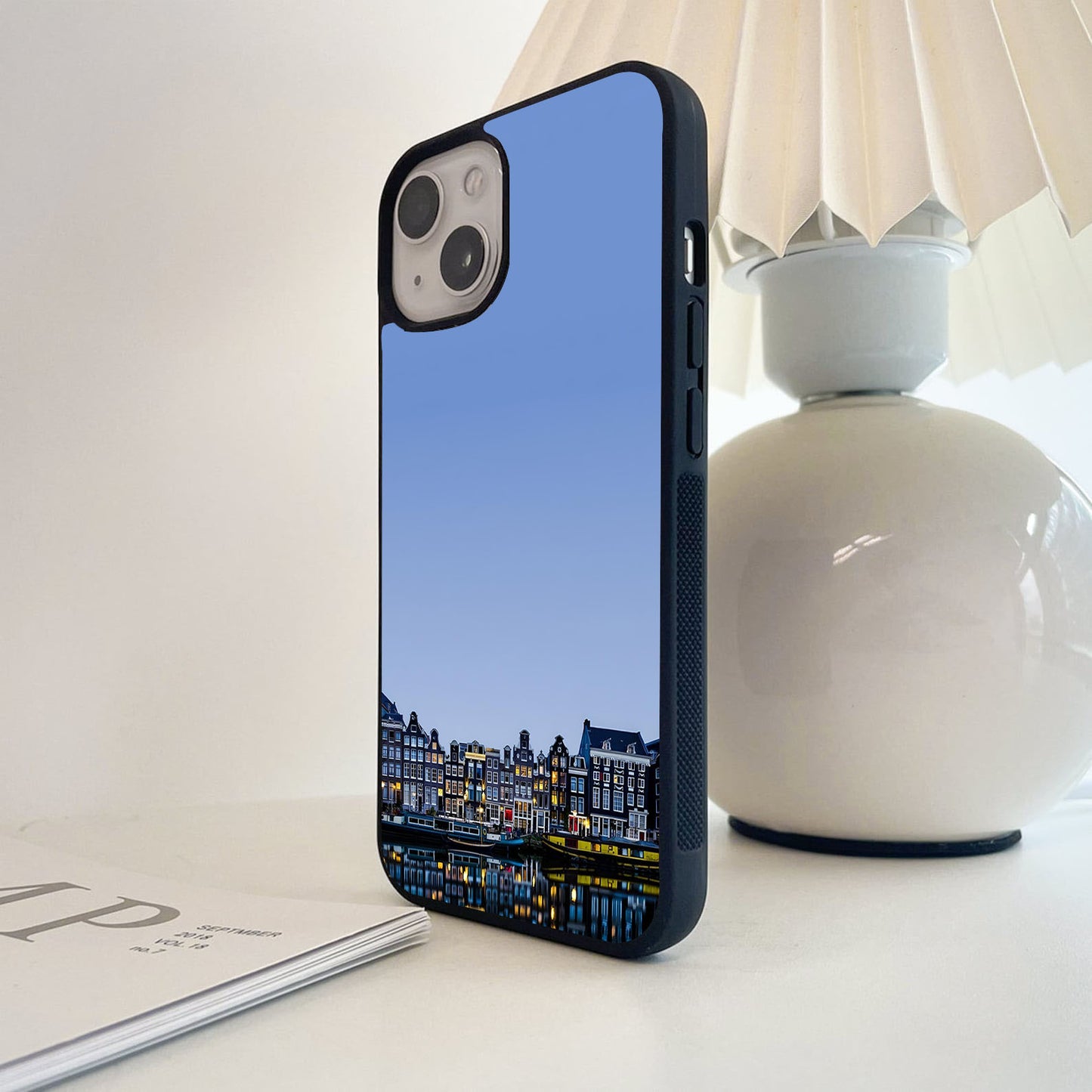 Amsterdam Night Glass Case