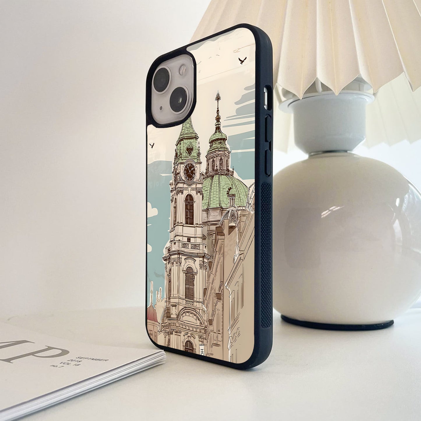 Tower of hotel Glass Case