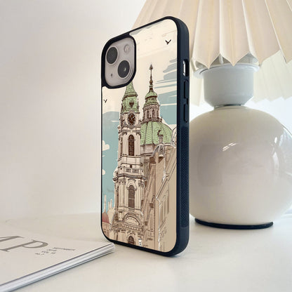 Tower of hotel Glass Case