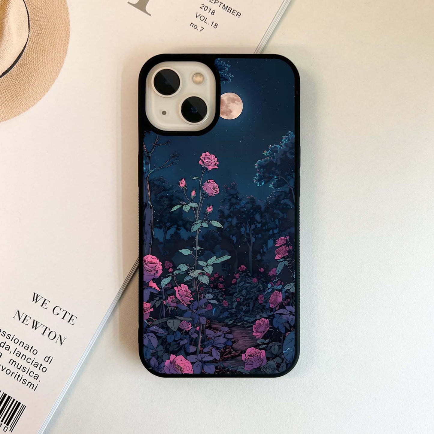 Moonlight Rose Path Glass Case