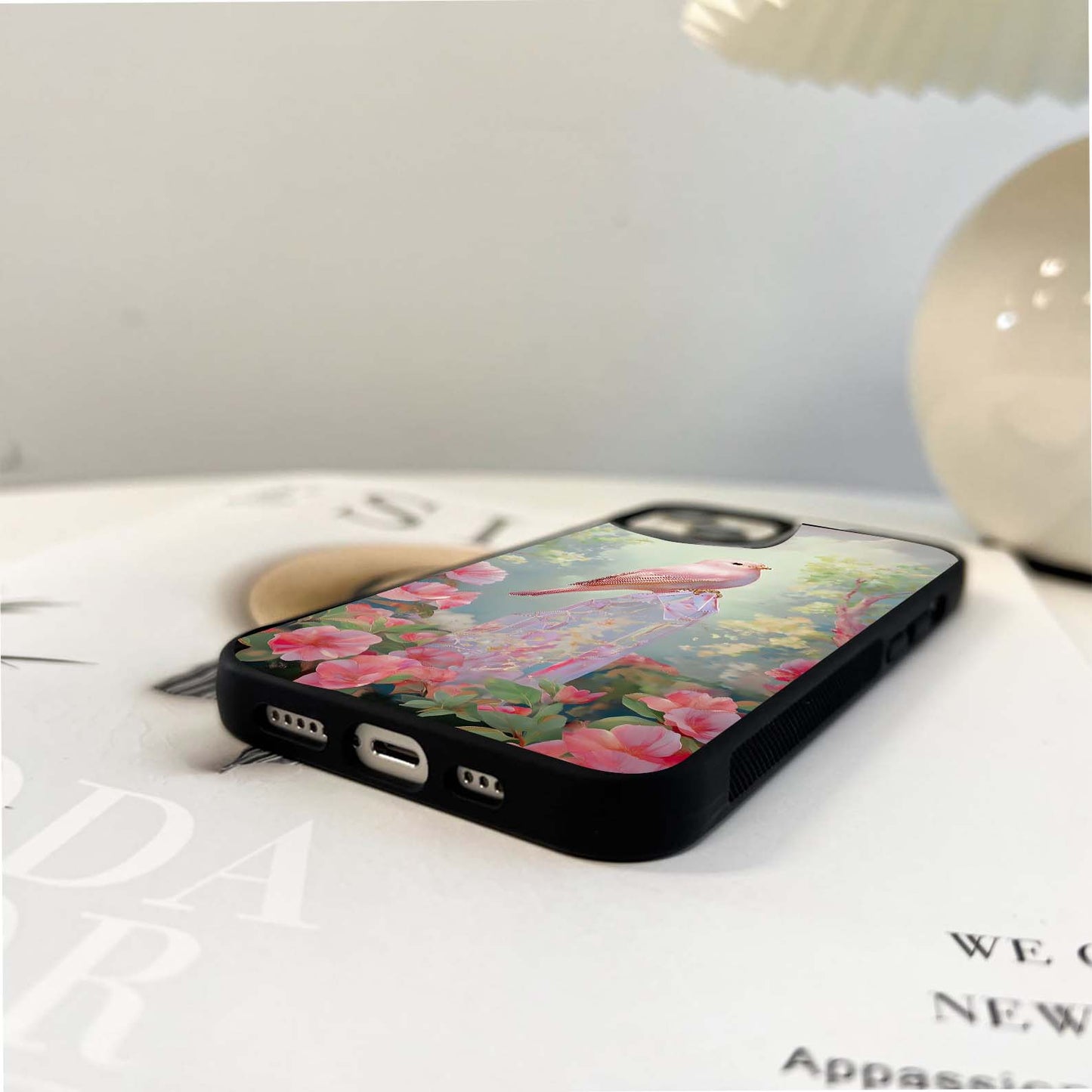 Crystal Garden Songbird Glass Case