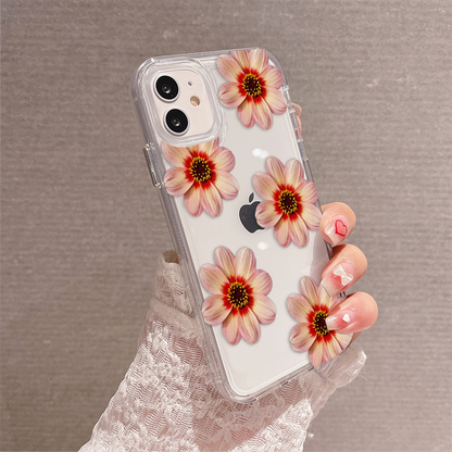 Cute Pastel Flower 2 Clear Silicon Case Cover