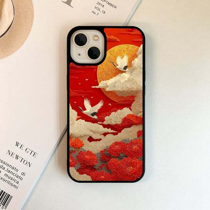 Crimson Sky Soar Glass Case