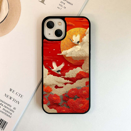 Crimson Sky Soar Glass Case