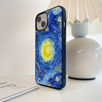 Cosmic Swirl Sky Glass Case