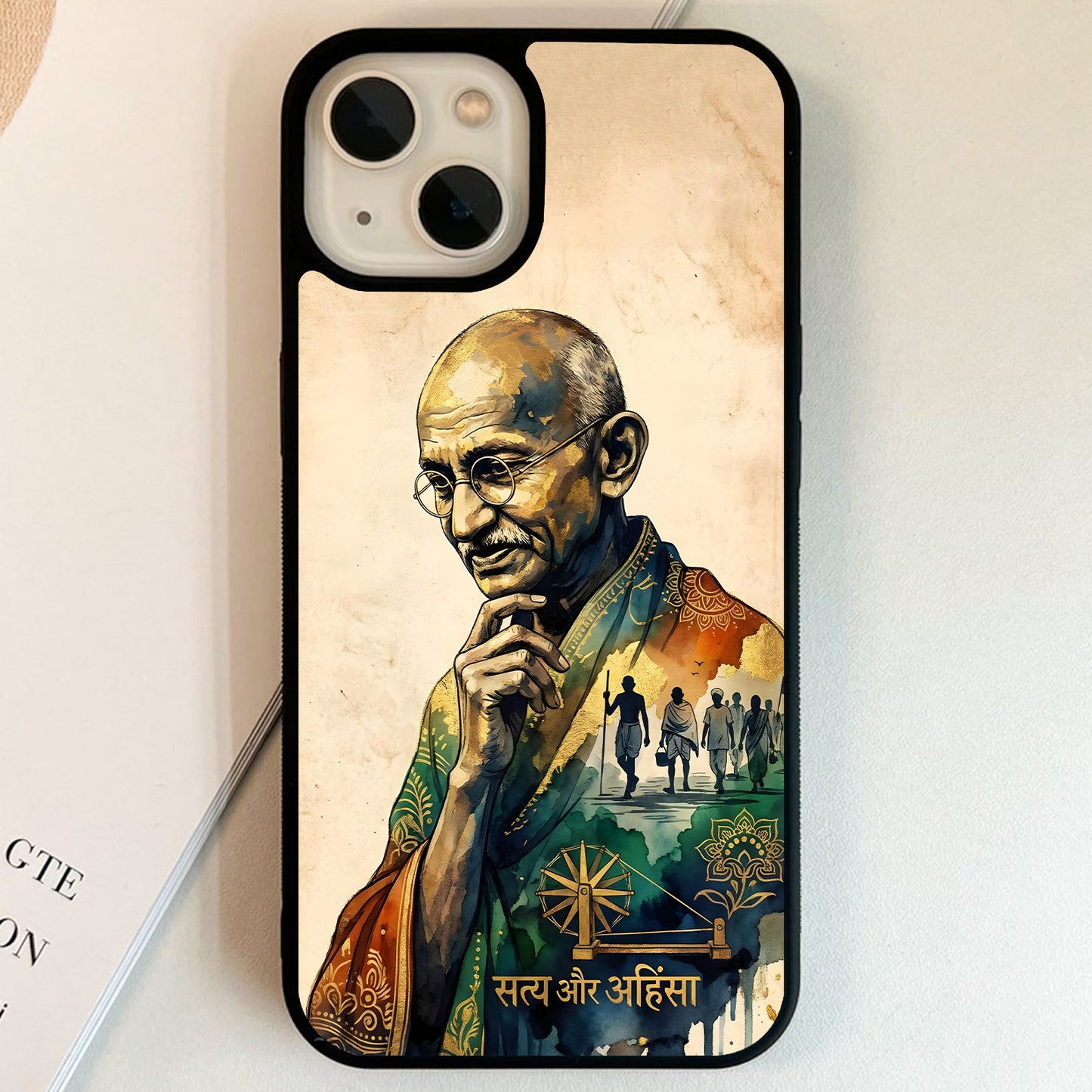 Truth And Ahinsa Glass Case
