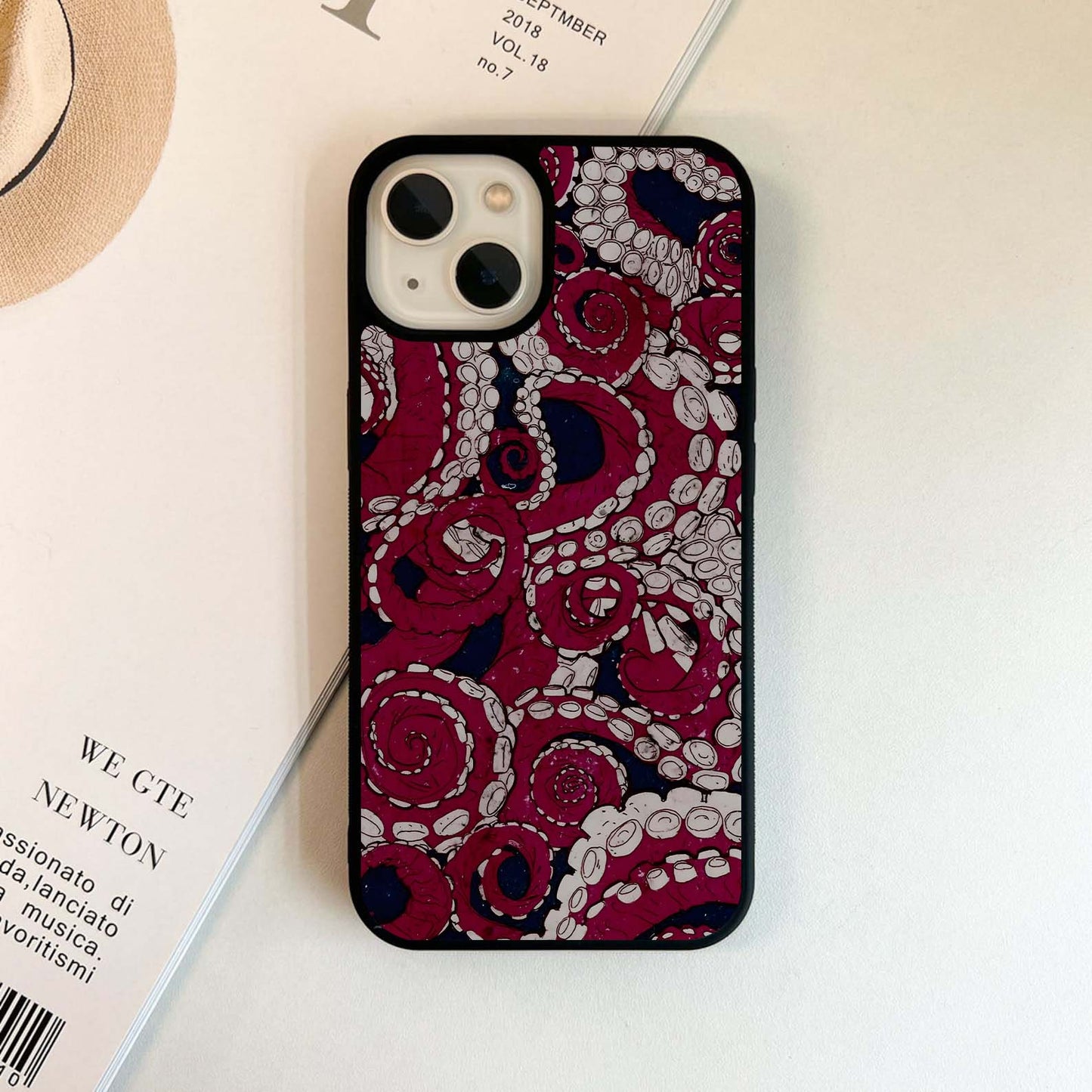 Octopus Hand Art Glass Case