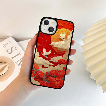 Crimson Sky Soar Glass Case