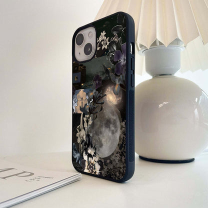 Midnight Lunar Bloom Glass Case