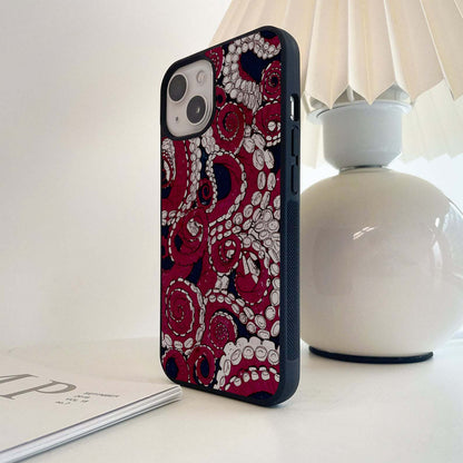 Octopus Hand Art Glass Case