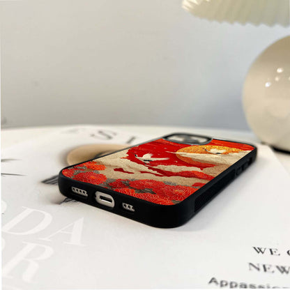 Crimson Sky Soar Glass Case