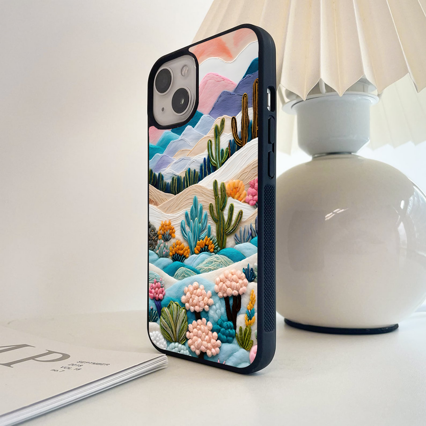 Desert scenery Glass Case