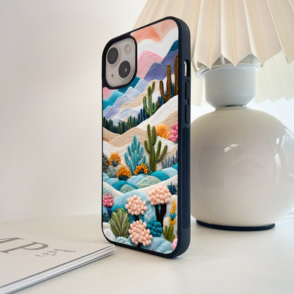 Desert scenery Glass Case