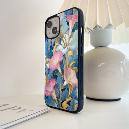 Golden Blossom Dream Glass Case