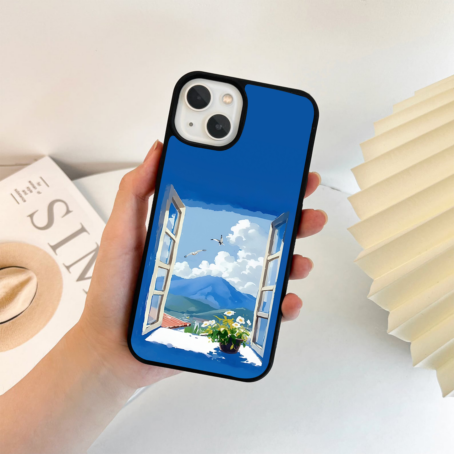 Window Mountain View Glass Case