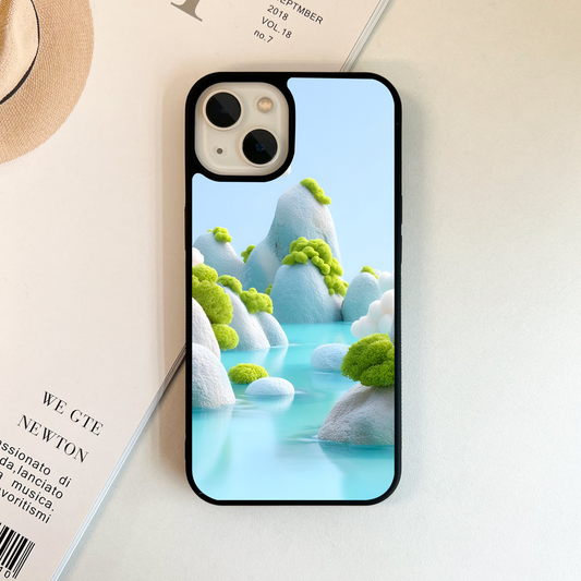 Crepes Marble Pattern Glass Case