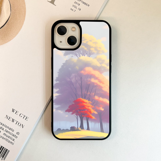 Golden Tree Haze Glass Case