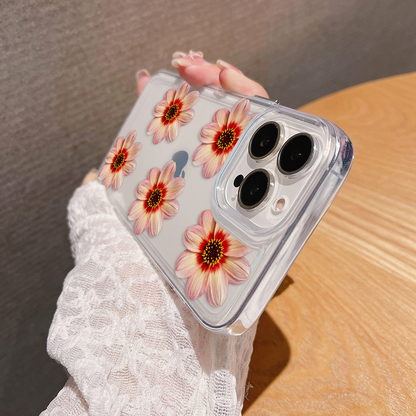 Cute Pastel Flower 2 Clear Silicon Case Cover