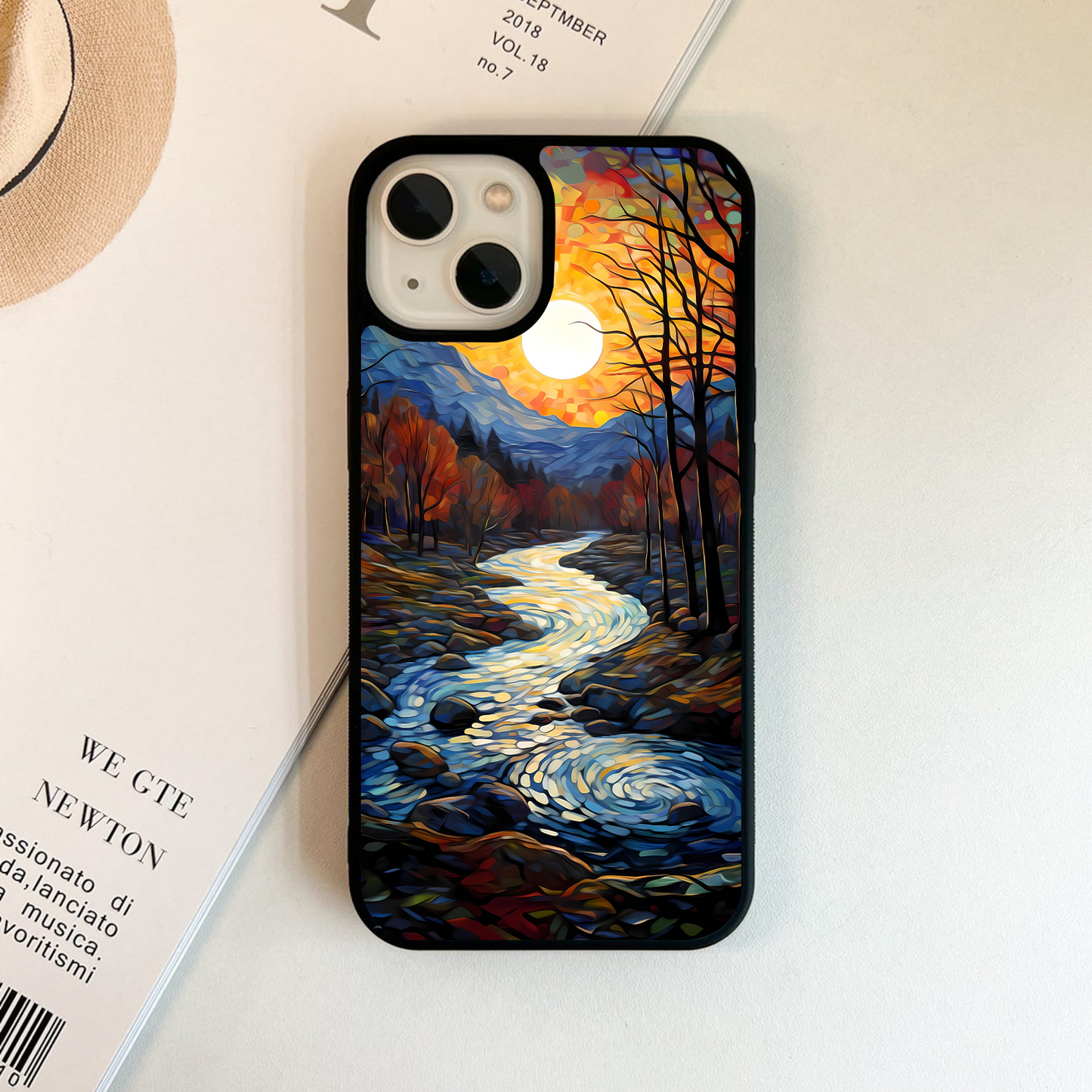 River of Painted Dreams Glass Case