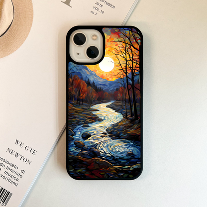 River of Painted Dreams Glass Case