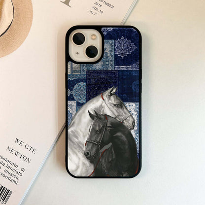 Midnight Stallion Blues Glass Case