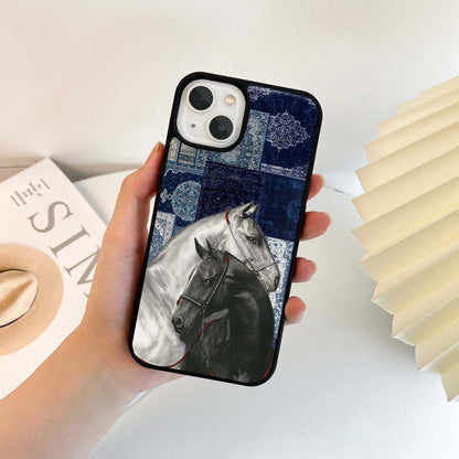 Midnight Stallion Blues Glass Case