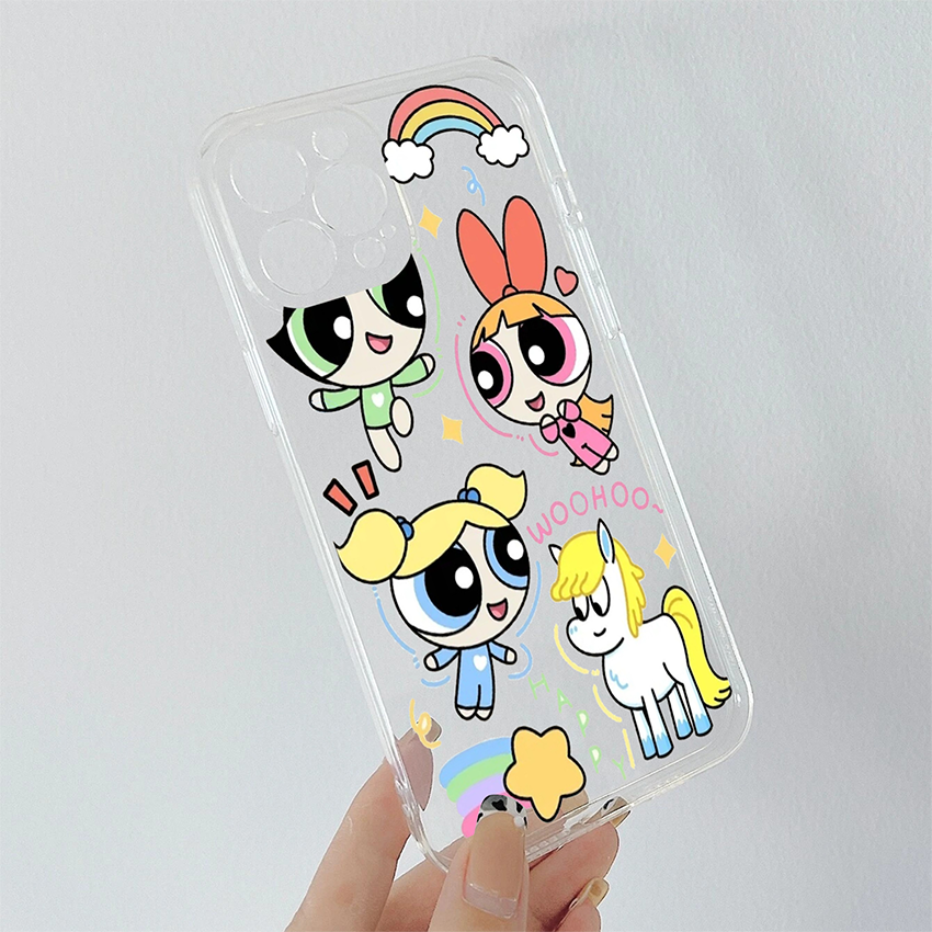 Power Puff Girls Soft Clear Silicon Case Cover