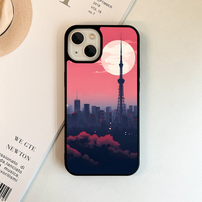 City Scape Art Glass Case