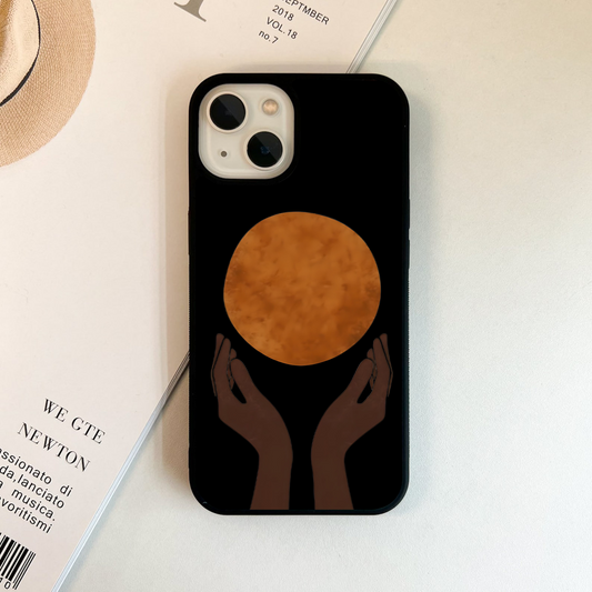 Hands Holding Sun Glass Case