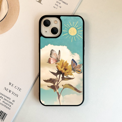 Sunshine Flutter Bloom Glass Case