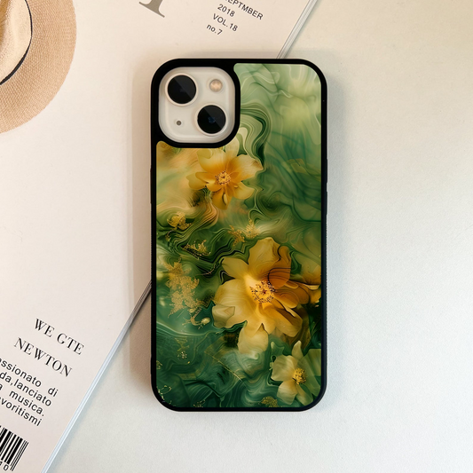 Emerald Bloom Dream Glass Case