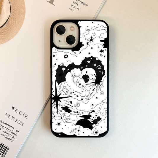 Cosmic Doodleverse Glass Case