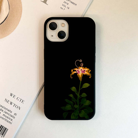 Enchanted Flame Blossom Glass Case