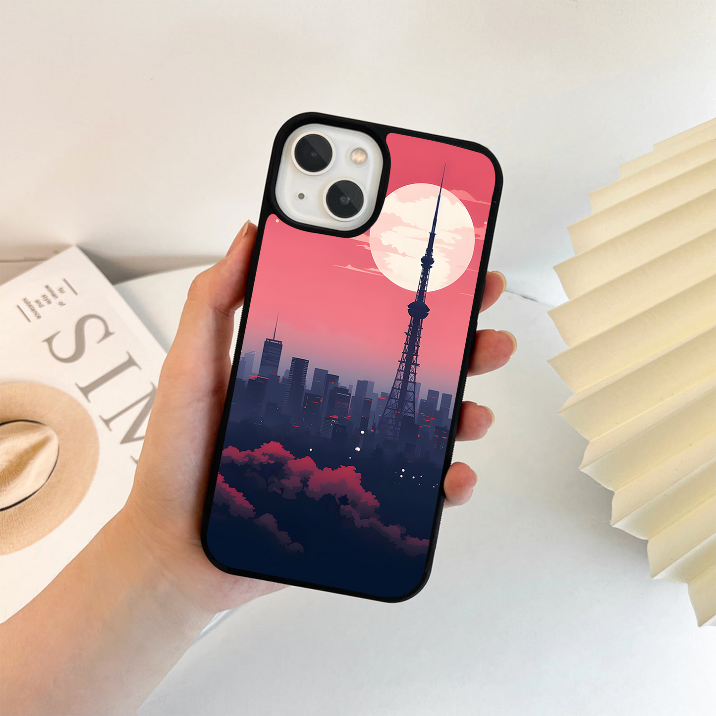 City Scape Art Glass Case