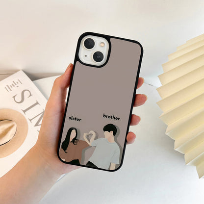 Sweet Sibling Bond Glass Case