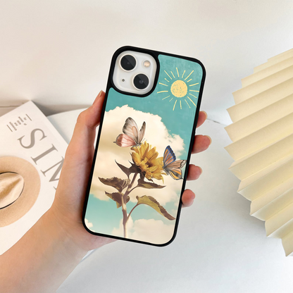 Sunshine Flutter Bloom Glass Case