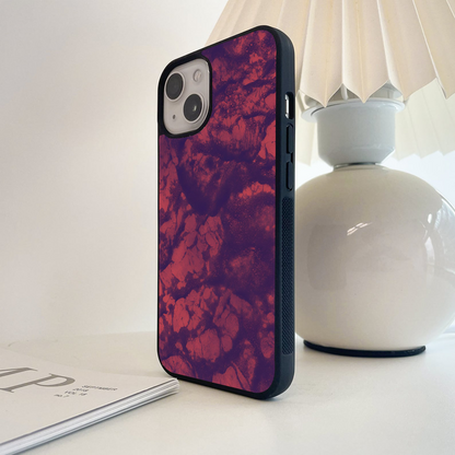 Crimson Dust Drift Glass Case