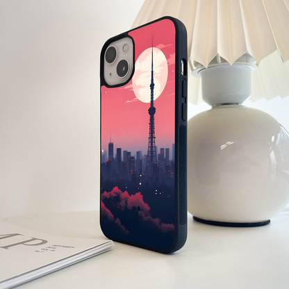 City Scape Art Glass Case