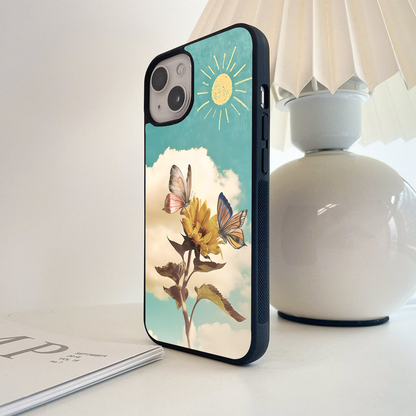 Sunshine Flutter Bloom Glass Case