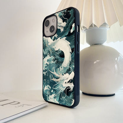 Aqua Dragon Surge Glass Case