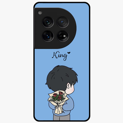 Love in My Hands Custom Name Glass Case for OnePlus 12 |1+12