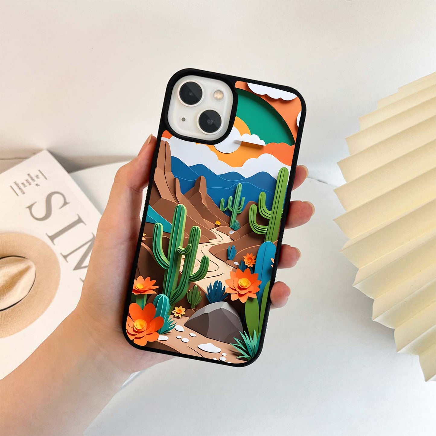 Desert Bloom Glass Case