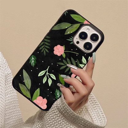 Floral Seamless Pattern Scattered Glass Case